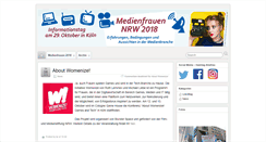 Desktop Screenshot of medienfrauen-nrw.de
